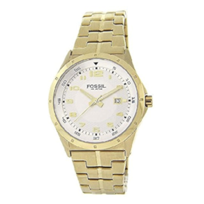 Watch strap Fossil AM4211 Stainless steel Gold Toned 24mm